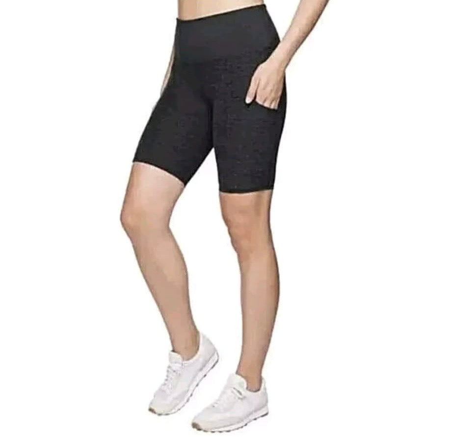 Kirkland Signature Ladies Brushed Bike Shorts Colour Grey Marl Size Small