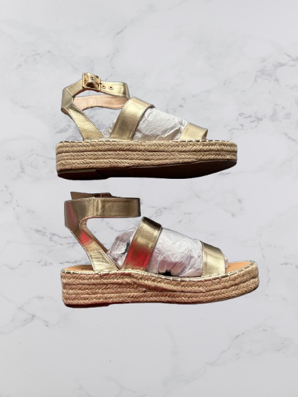 Raid London Bellini Flatform Sandals Colour Gold UK Size 7