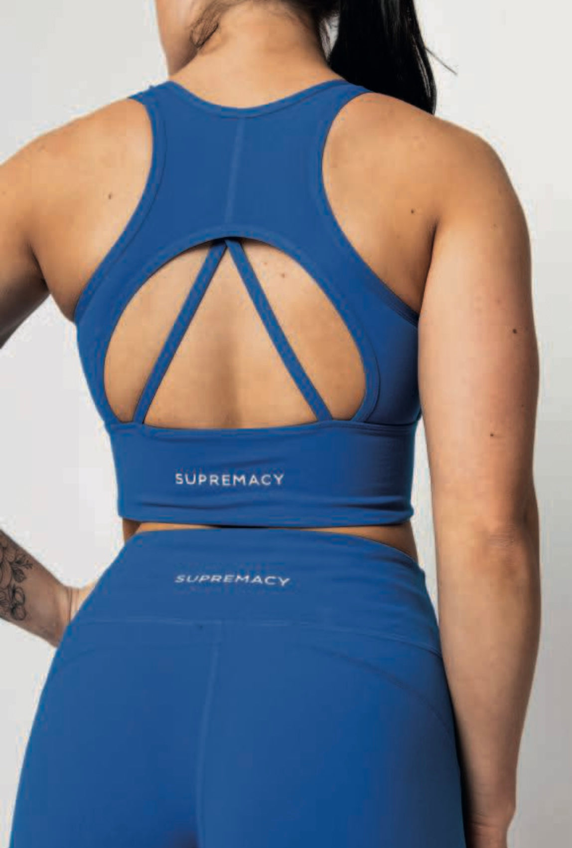 Supremacy Peak Longline Bra Top Colour Blue Size M