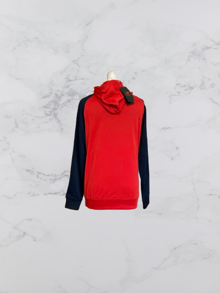 New Balance Hooded Jumper Colour Red/Navy Size 12