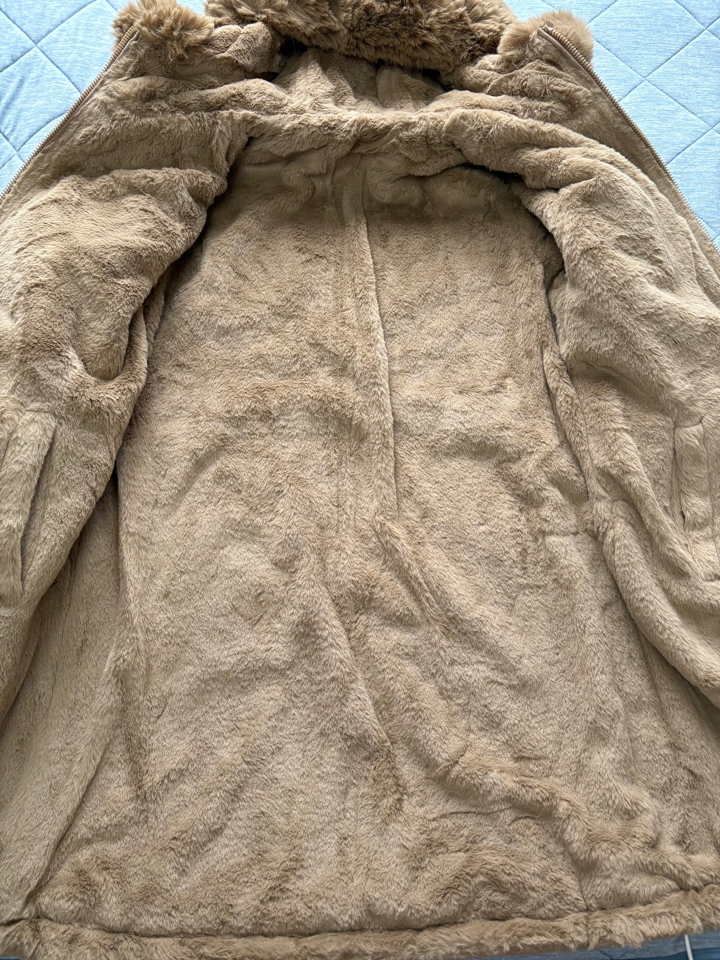 Saturne Reversible faux Fur Lined Jacket Colour Beige Size L