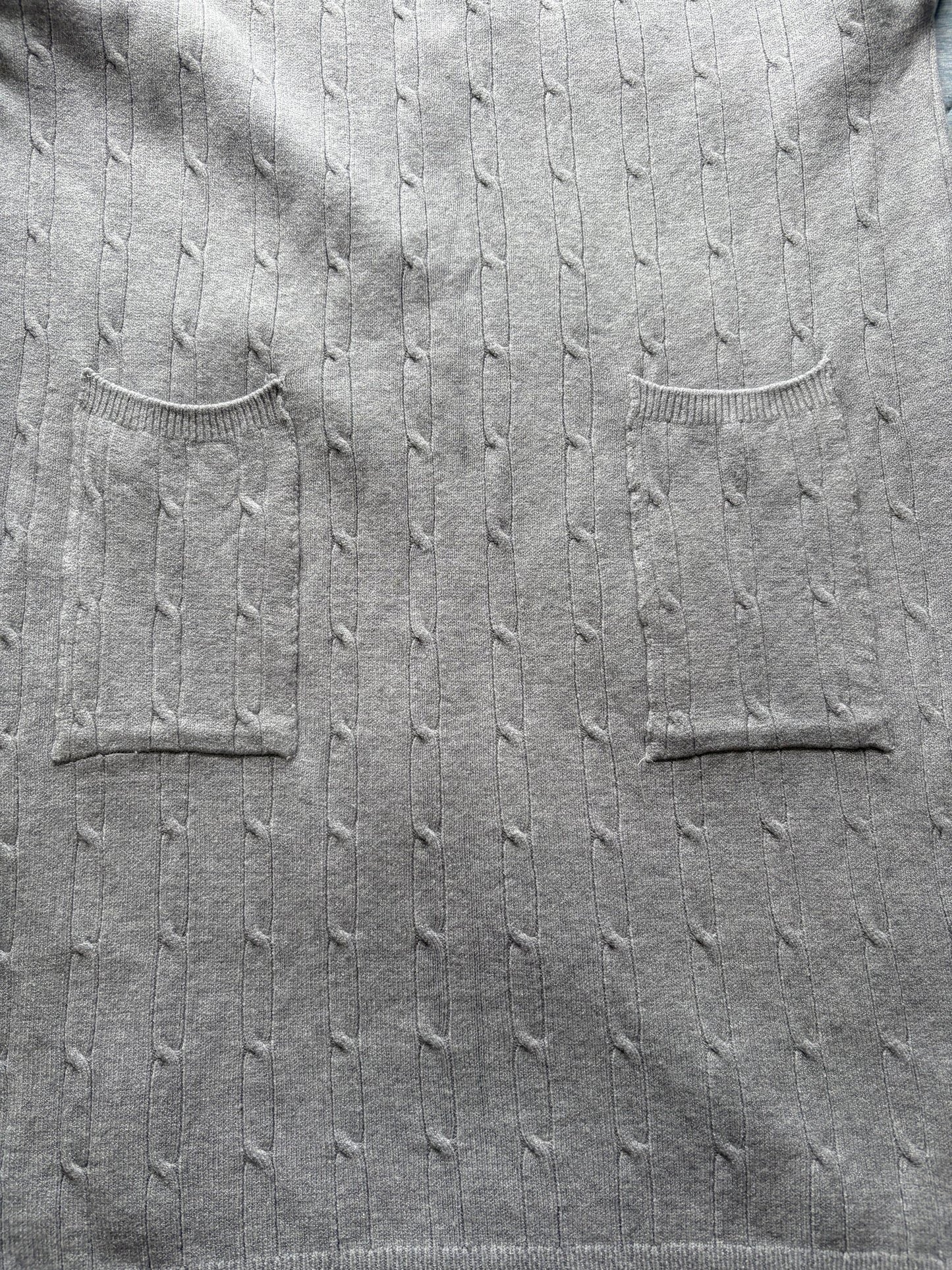 Made In Italy N&L Knitted Jumper Dress Colour Grey One Size 10-18