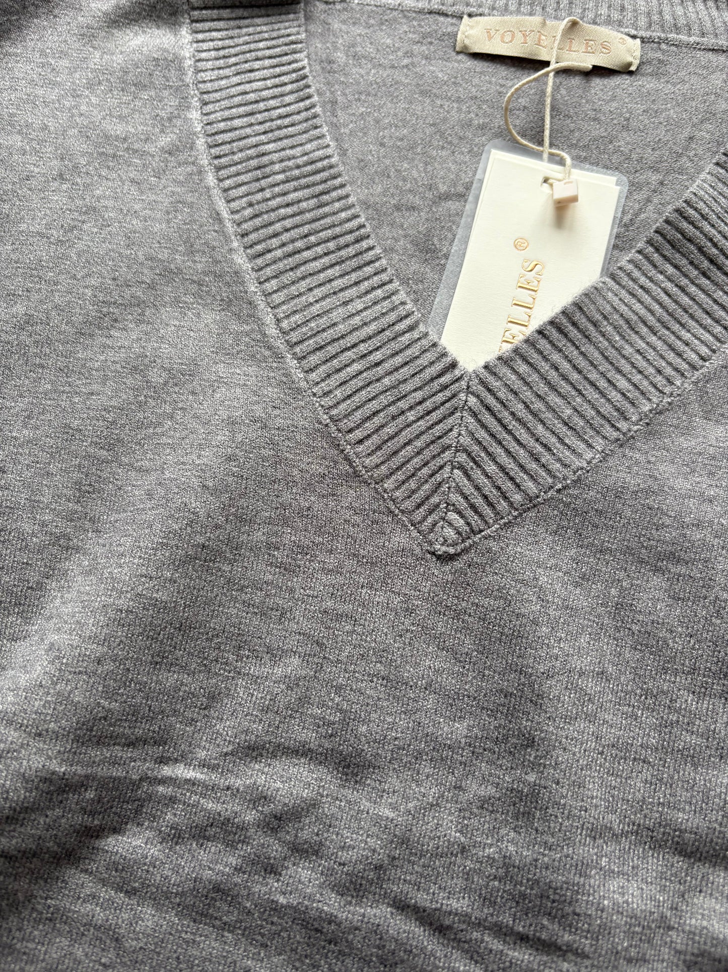 Voyelles V Neck Lounge Set Colour Grey One Size 10-18
