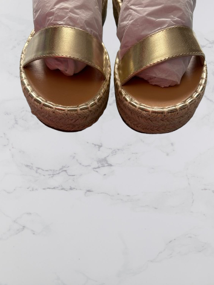 Raid London Bellini Flatform Sandals Colour Gold UK Size 7