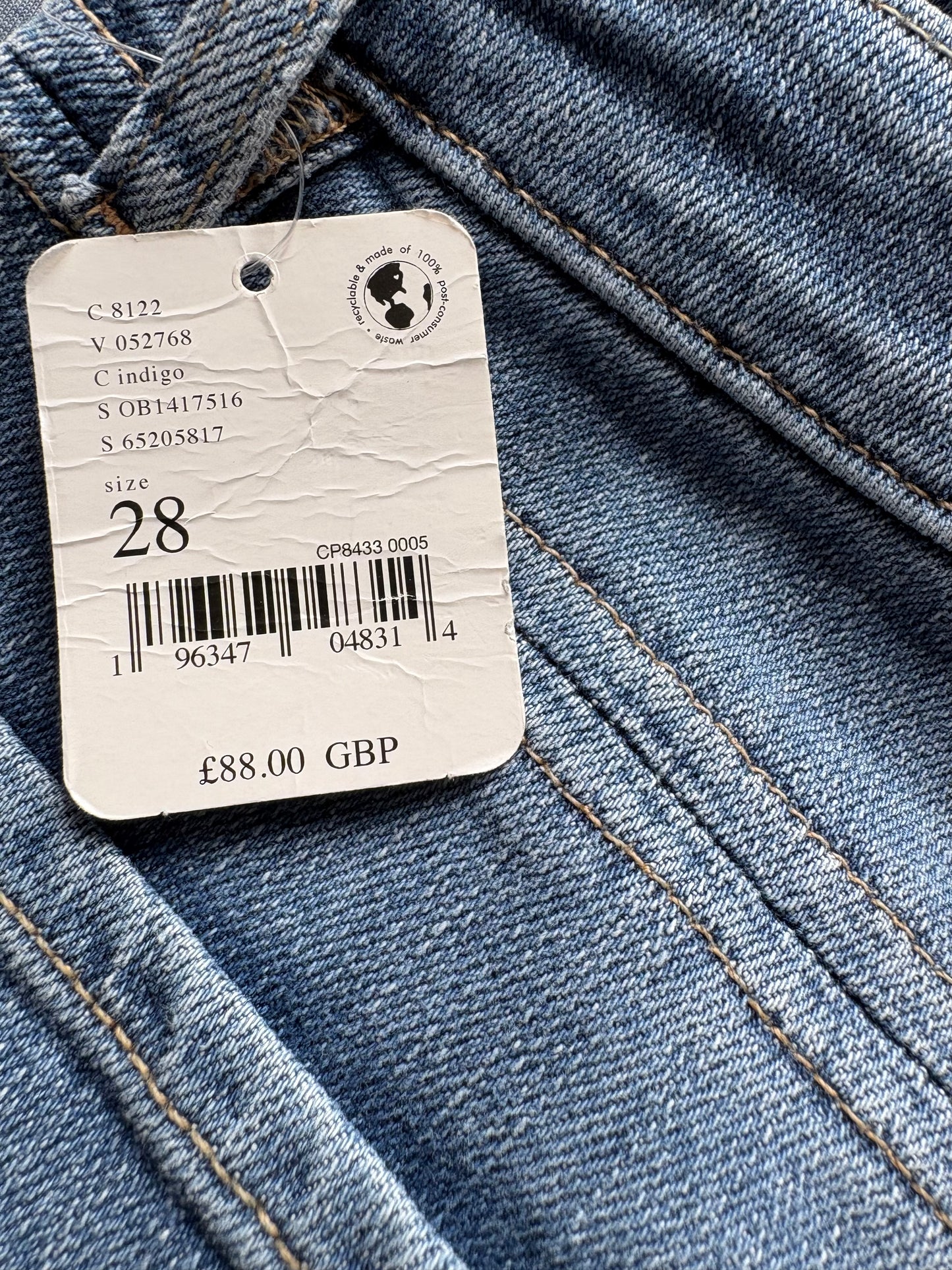 Free People We The Free 'Carmen' Flare Ripped Jeans Size 28 UK Size 12 Colour Indigo
