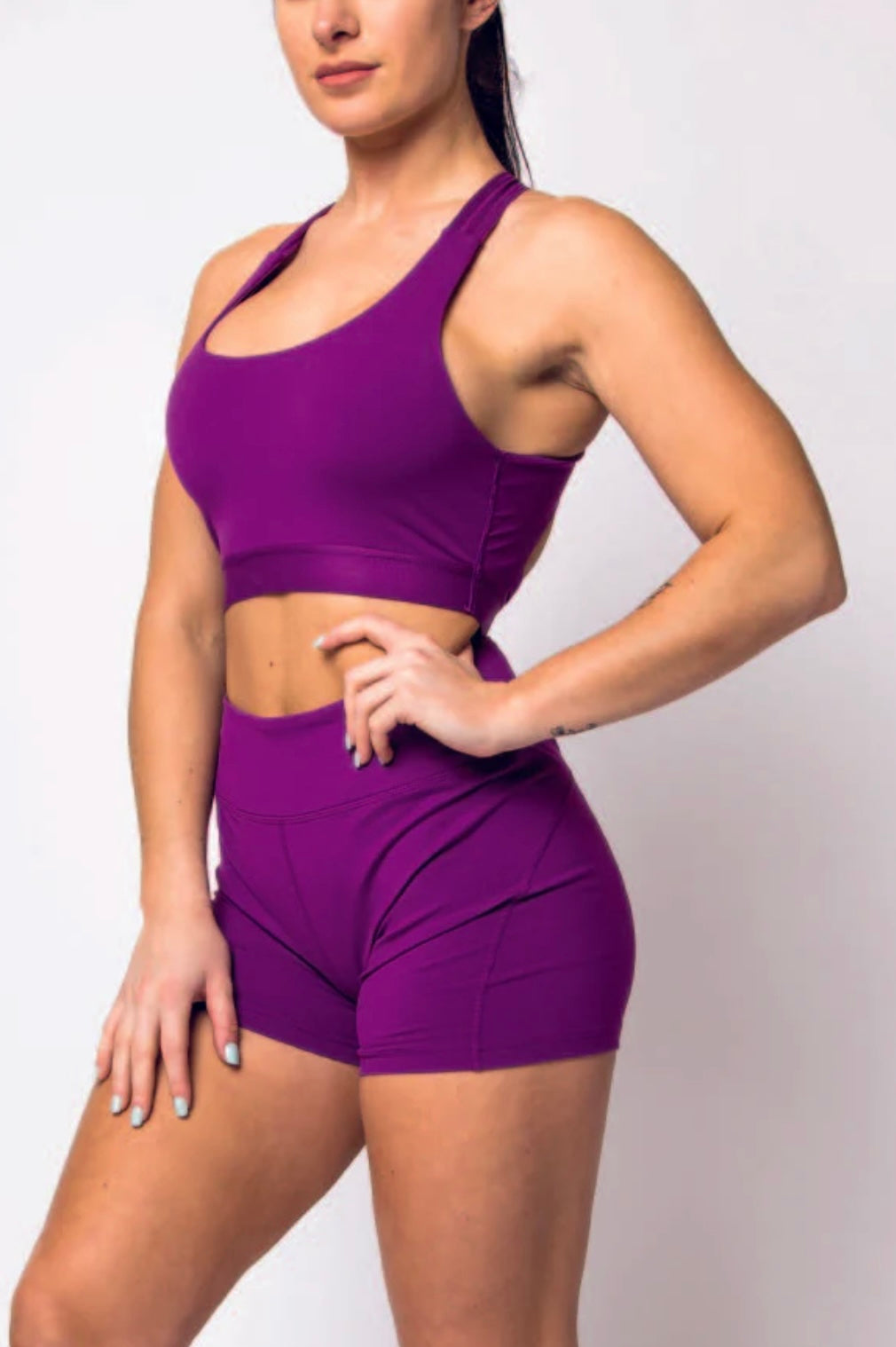 Supremacy Peak Shorts Colour Purple Size S