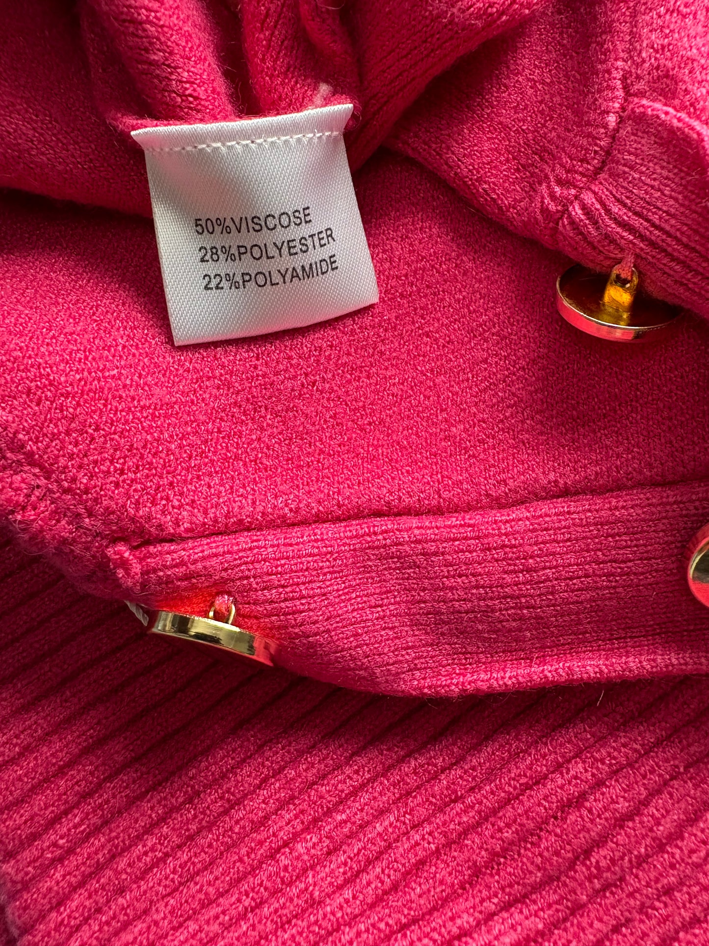 Rosy Days Roll Neck Jumper Dress Colour Pink One Size 12-22