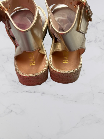 Raid London Bellini Flatform Sandals Colour Gold UK Size 7