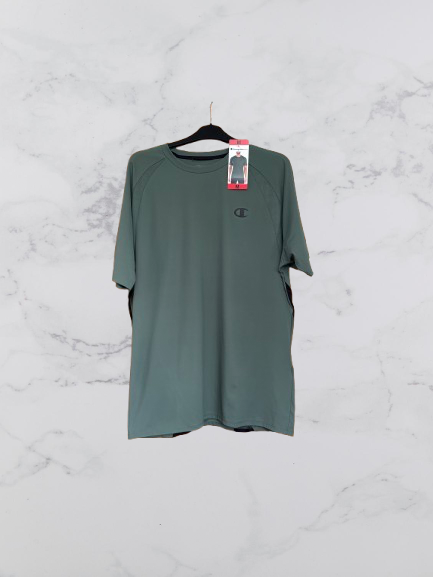 Champion Short Sleeve T-Shirt Colour Nature Green Size M