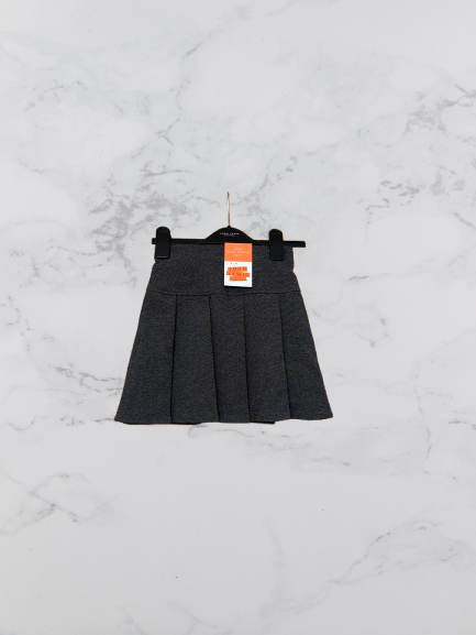 John Lewis Jersey Panel Pleated Skirt Colour Grey Size 3 Years