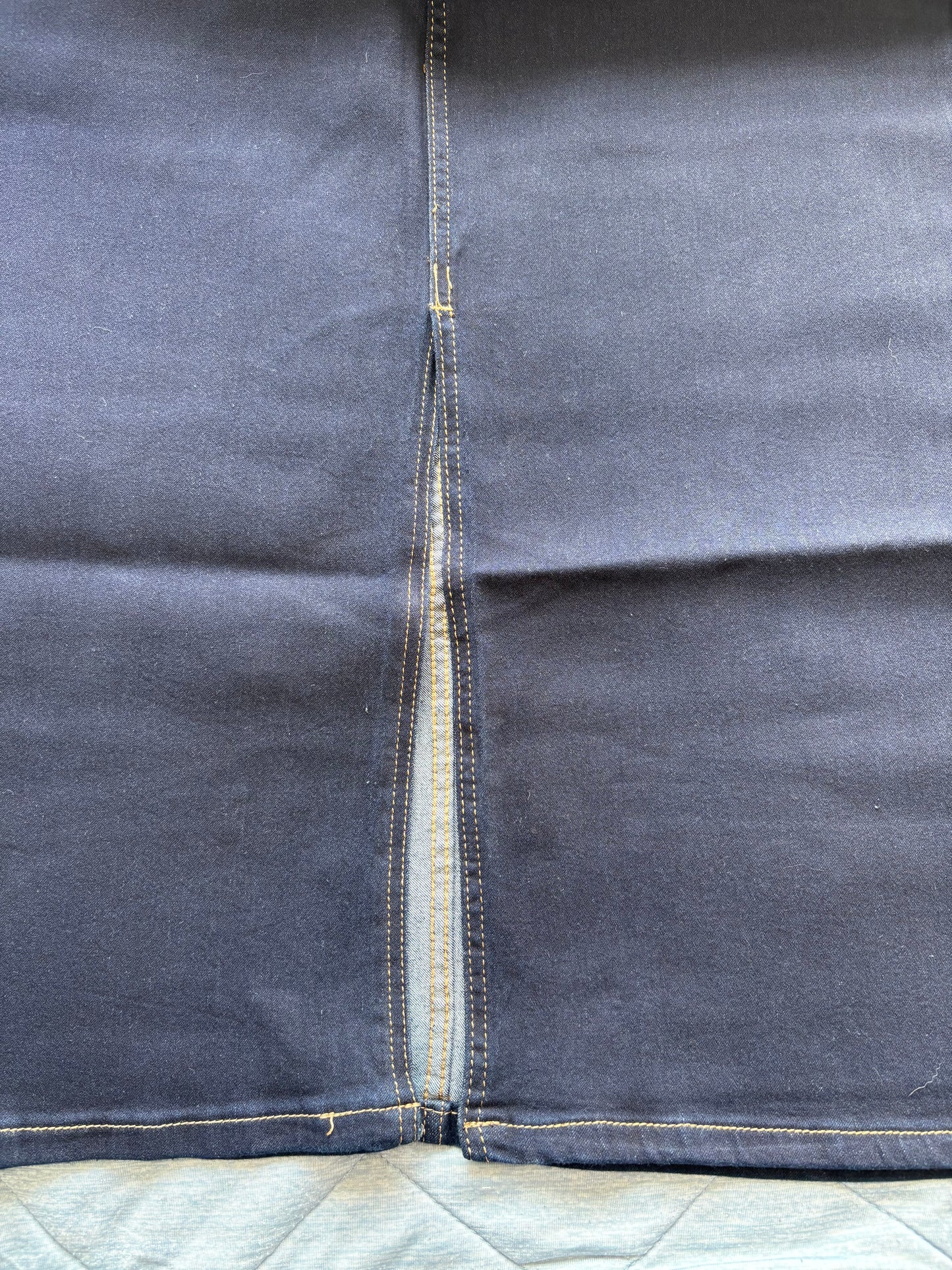 G-Smack Long Denim Skirt Colour Dark Denim Size 16