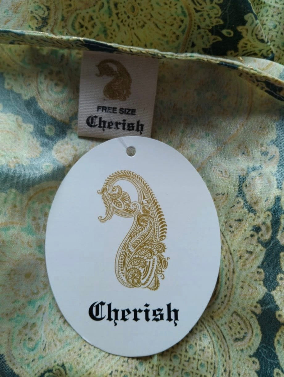 Cherish Long Sleeve Boho Dress Colour Yellow Multi One Size 8-16