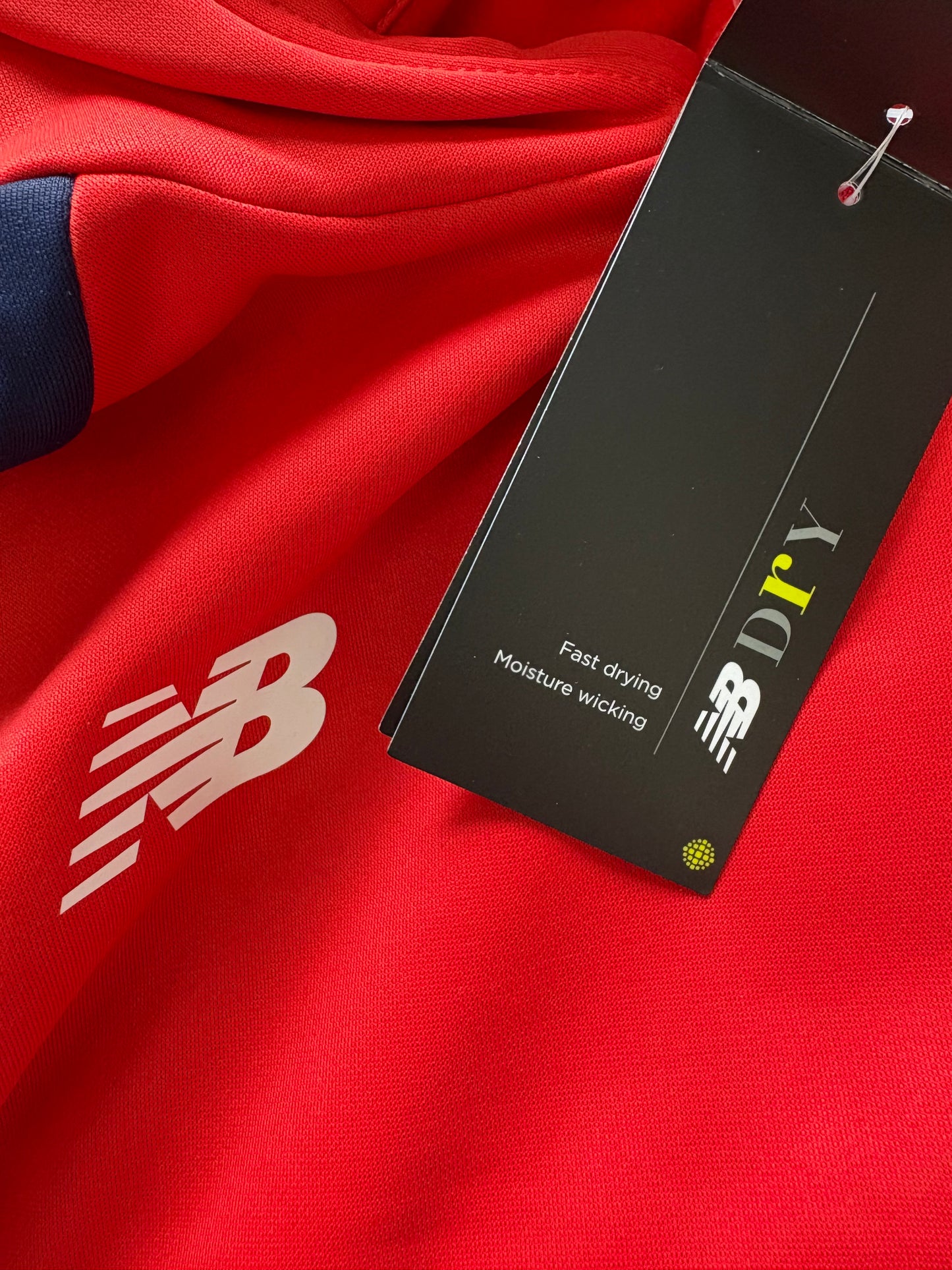 New Balance Hooded Jumper Colour Red/Navy Size 12