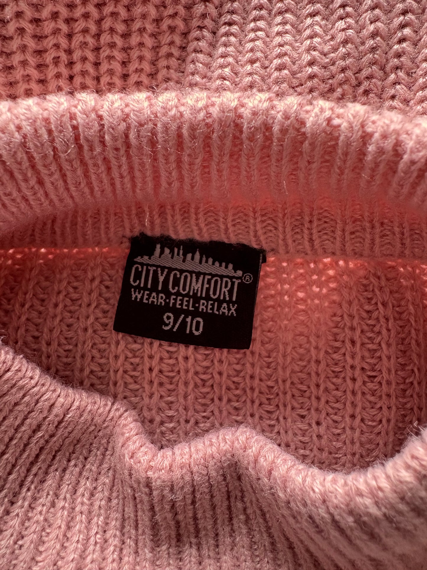 City Comfort knitted high neck jumper Colour Rose Size 9-10 Years