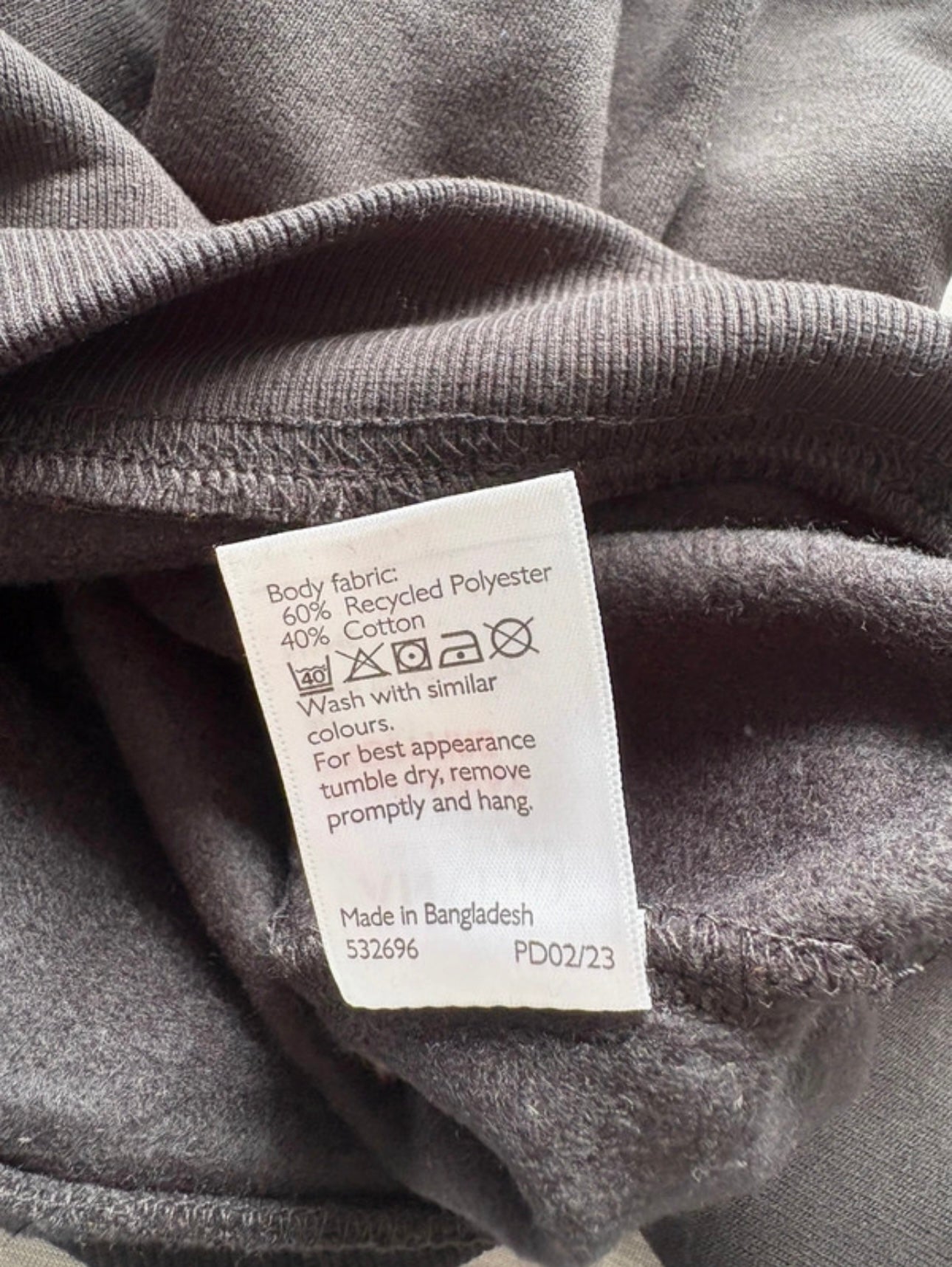 John Lewis Anyday Sweatshirt Colour Black Size 40 Inches