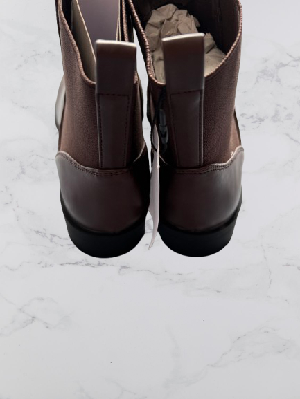 Yours Clothing Faux Leather Elasticated Chelsea
Boots Colour Brown Size 7 E