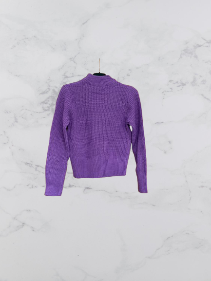 City Comfort knitted high neck jumper Colour Purple Size 5-6 Years