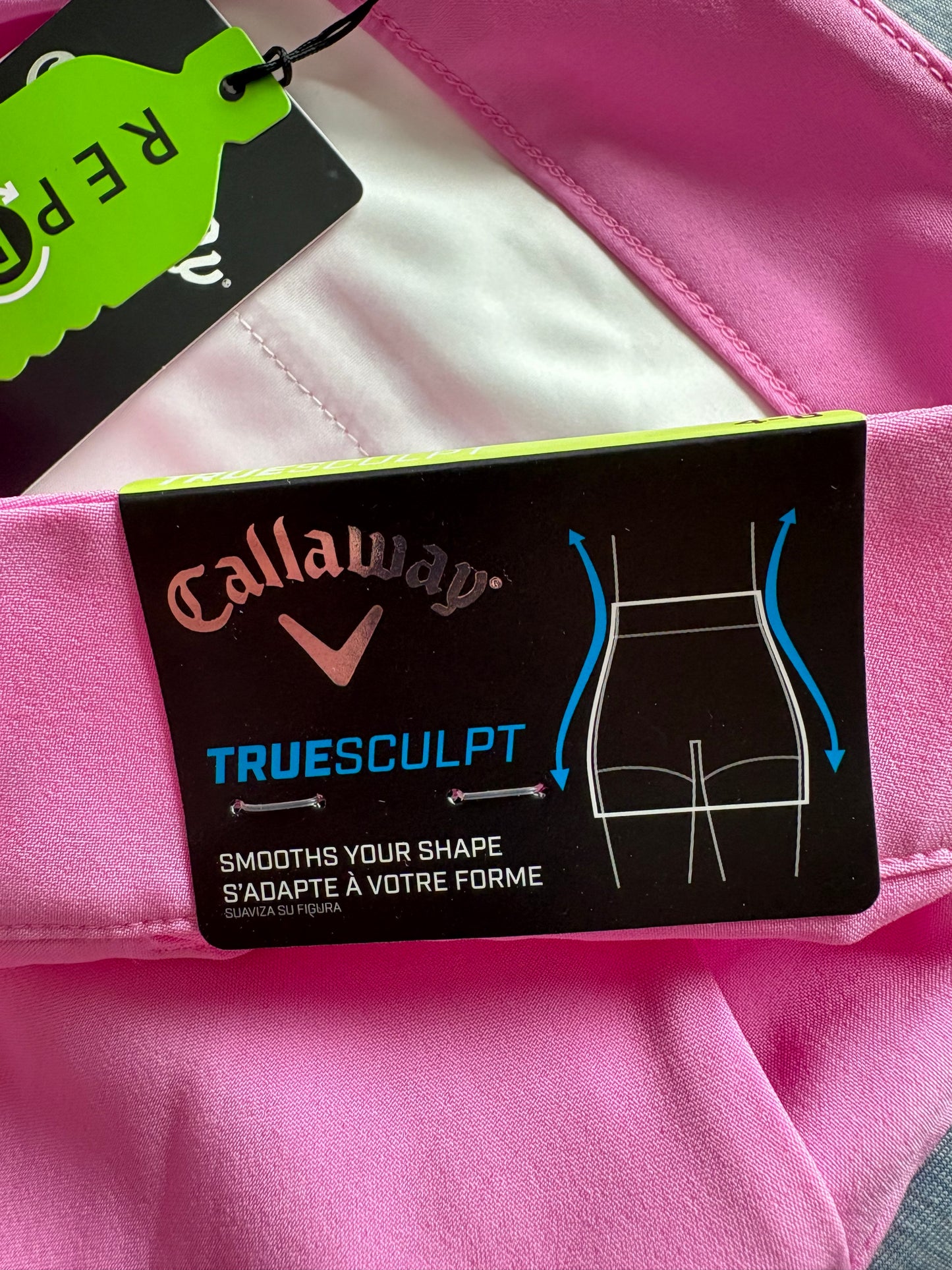 Callaway Truesculpt 4 Shorts Size 8 Colour Pink Sunset