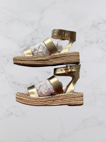 Raid London Bellini Flatform Sandals Colour Gold UK Size 7
