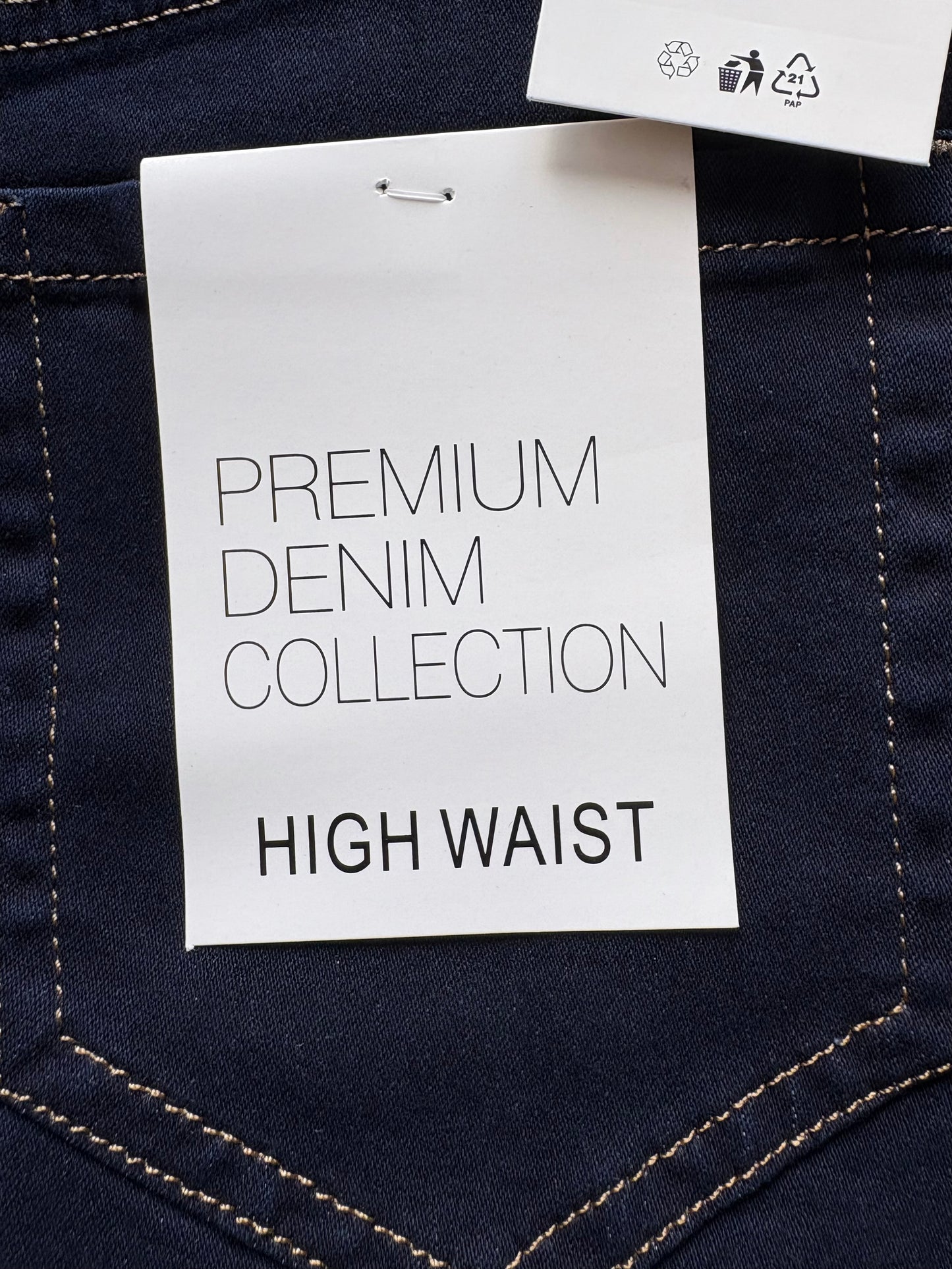G-Smack Long Denim Skirt Colour Dark Denim Size 16