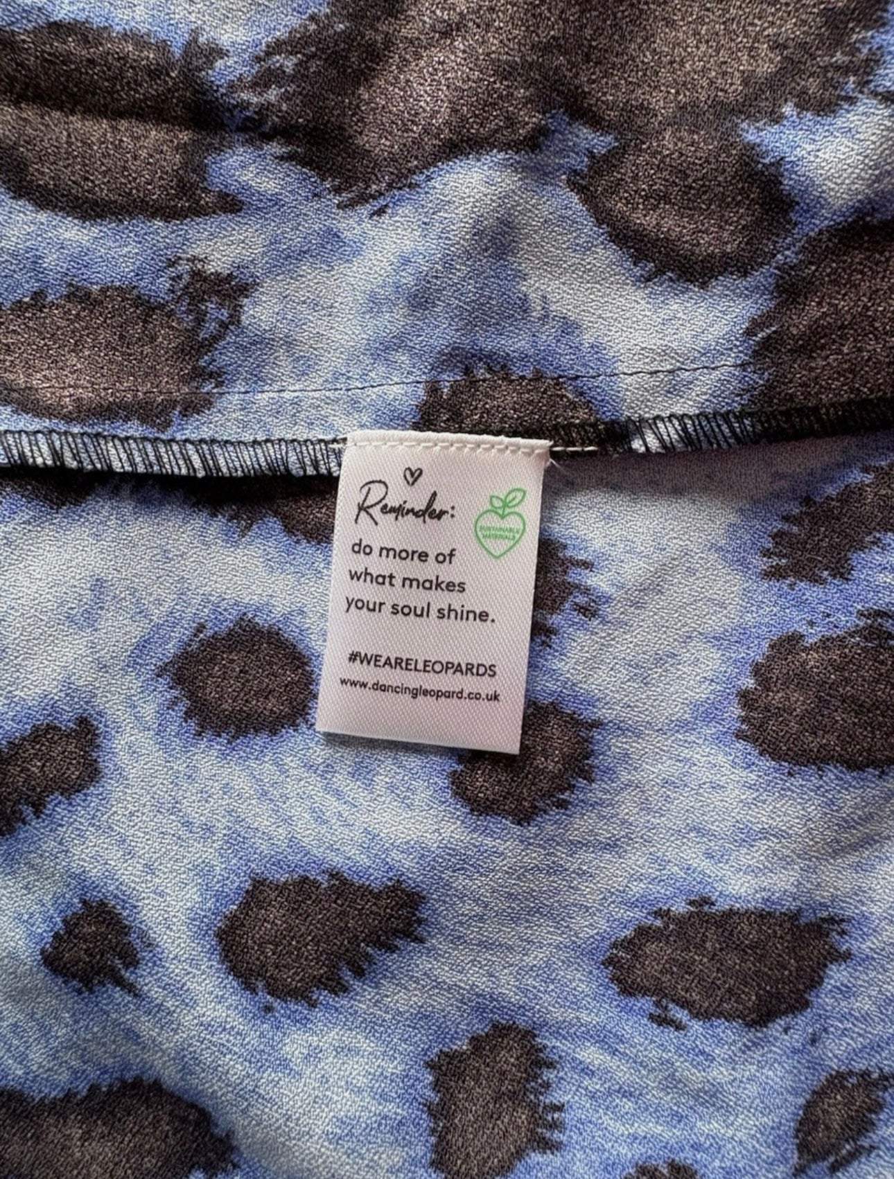 Dancing Leopard Kyla Leopard Sleeveless Wrap Dress Colour Blue/Black Size 10