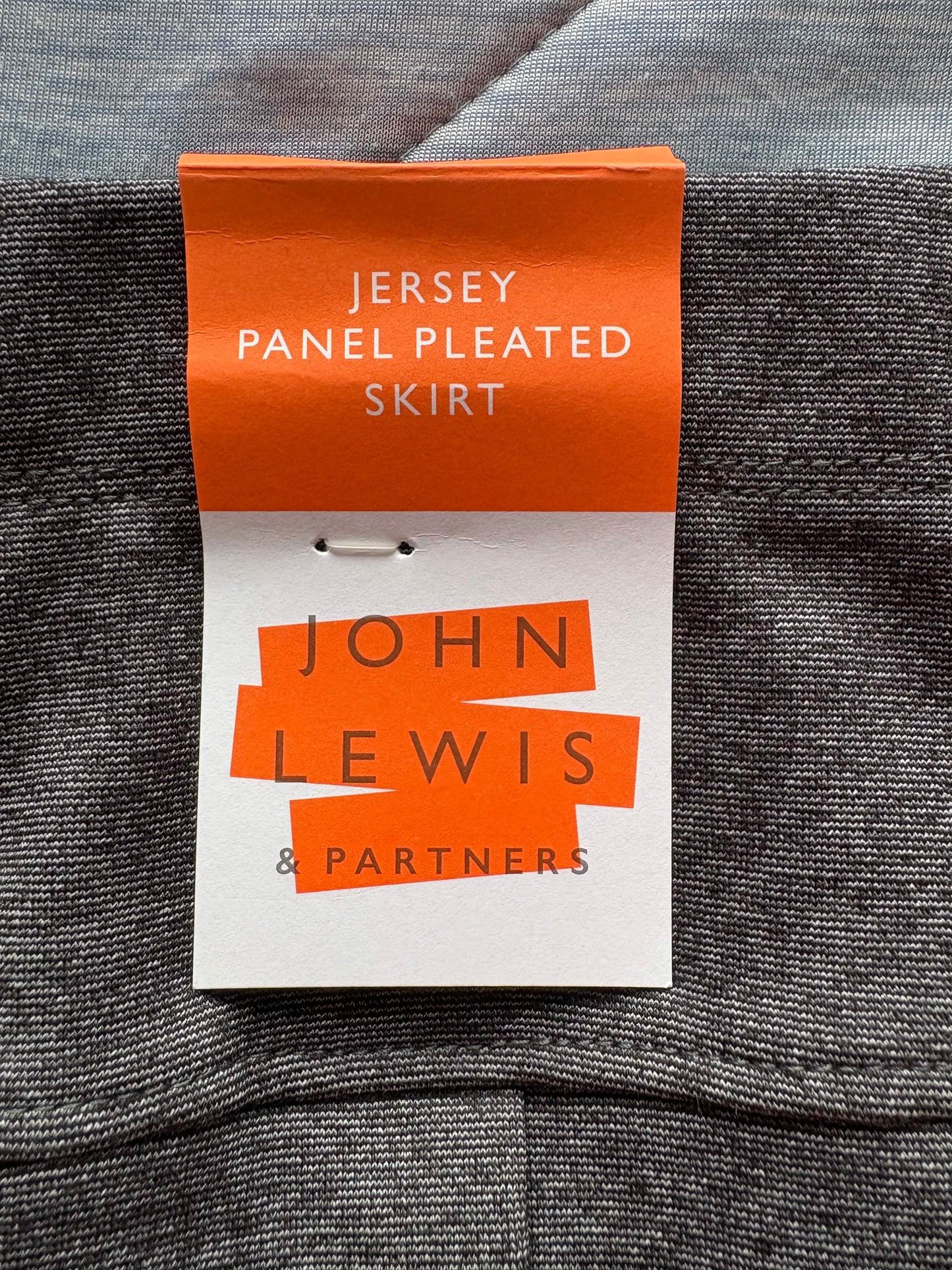 John Lewis Jersey Panel Pleated Skirt Colour Grey Size 3 Years