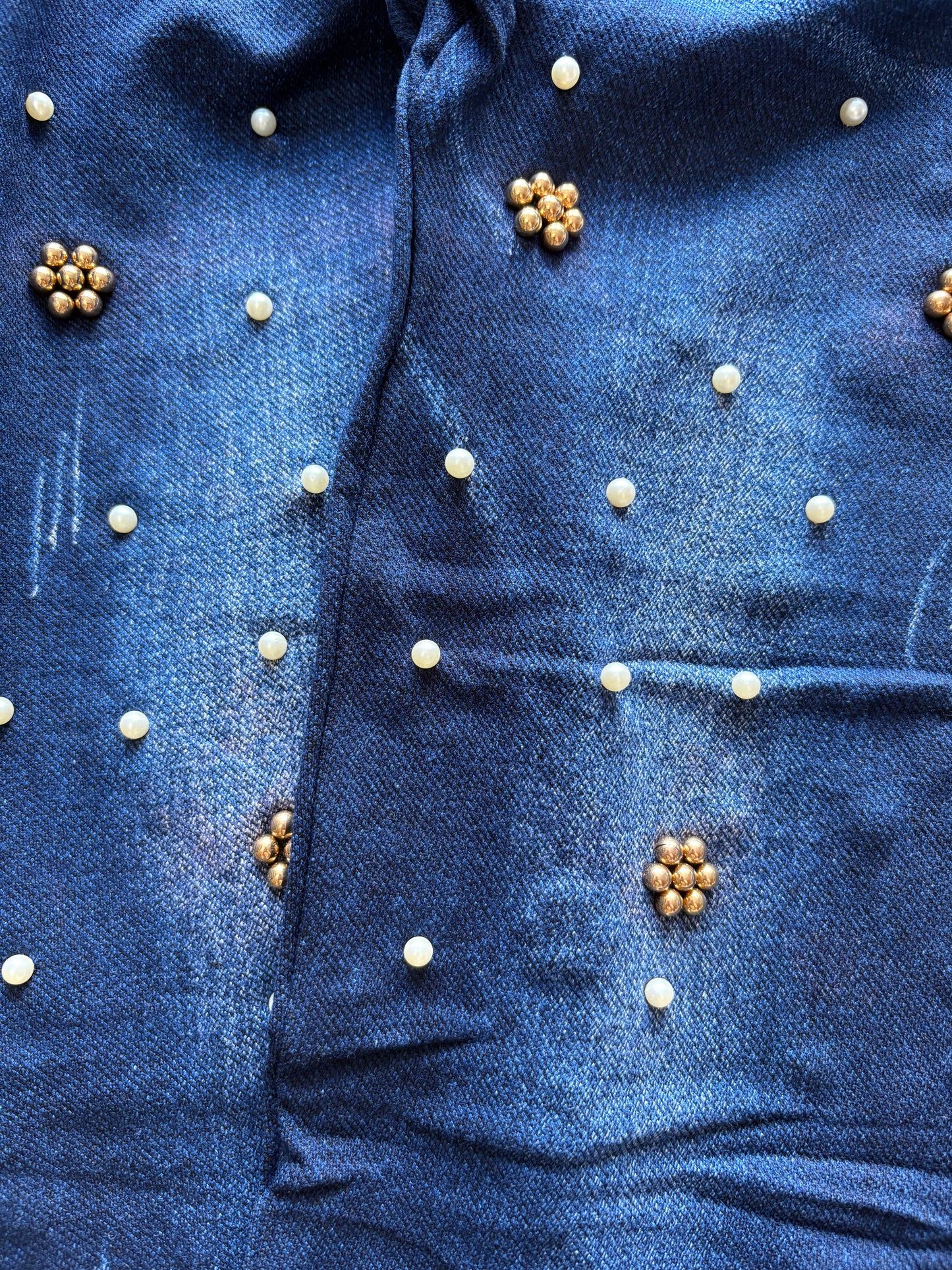 Bella Sirena Pearl Detail Leggings Colour Dark Blue One Size 8-12