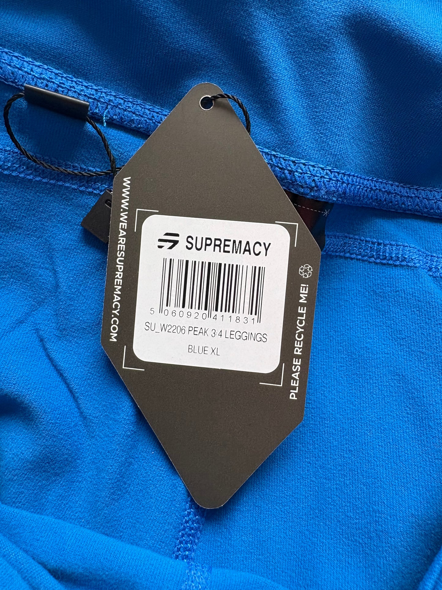 Supremacy Peak 3/4 Leggings Colour Blue Size XL