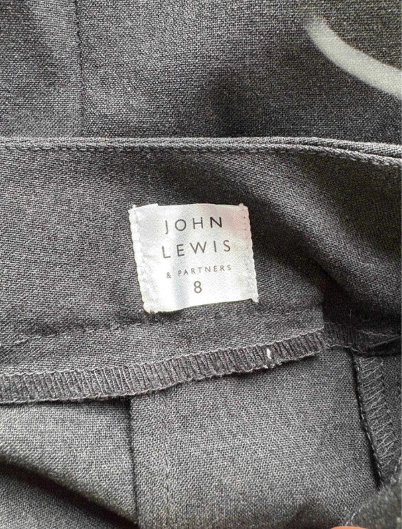 John Lewis Pencil Skirt Colour Grey Size 8 Years
