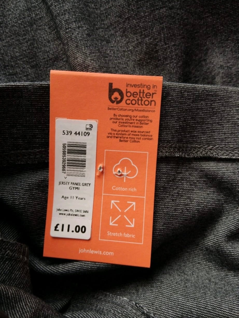 John Lewis Jersey Panel Pleated Skirt Colour Grey Size 11 Years
