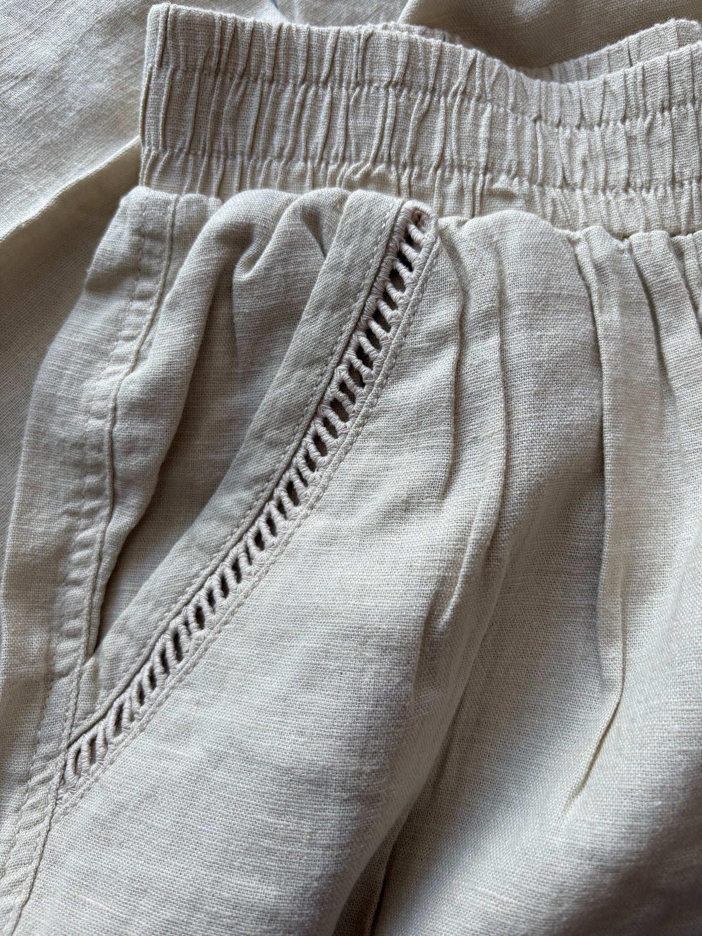 Briggs Linen Blend Trousers Colour Natural Size M