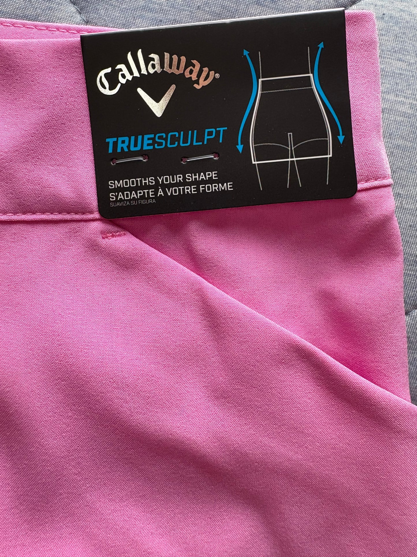 Callaway Truesculpt 4 Shorts Size 10 Colour Pink Sunset
