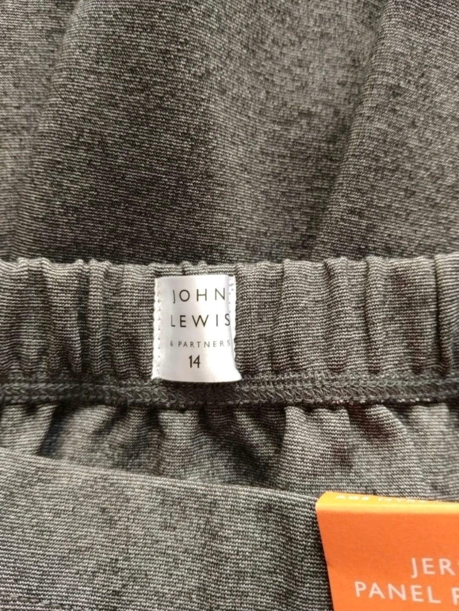 John Lewis Jersey Panel Pleated Skirt Colour Grey Size 14 Years