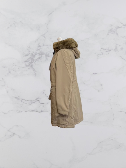 Saturne Reversible faux Fur Lined Jacket Colour Beige Size L
