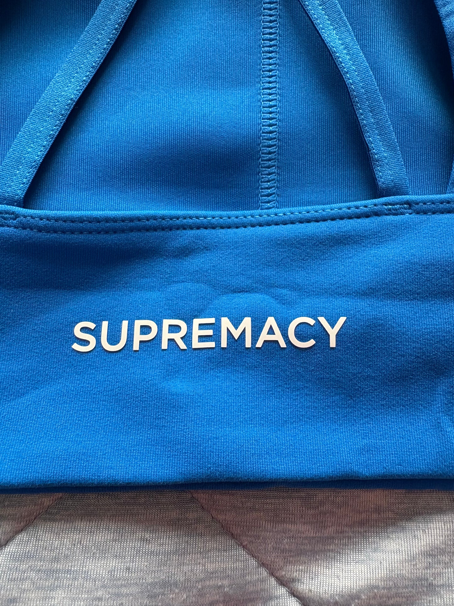 Supremacy Peak Longline Bra Top Colour Blue Size M