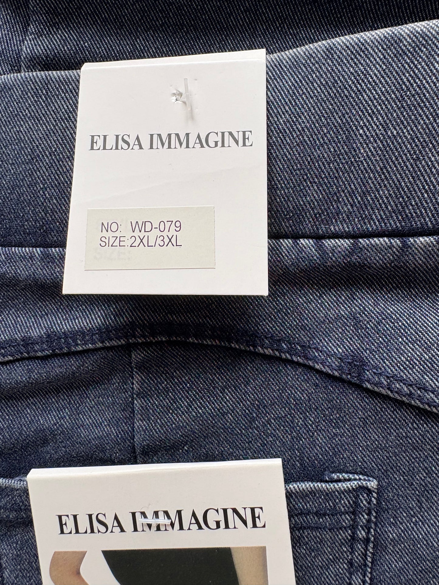 Elisa Immagine Jeggings Colour Navy Blue Size 2XL/3XL One Size 12-16