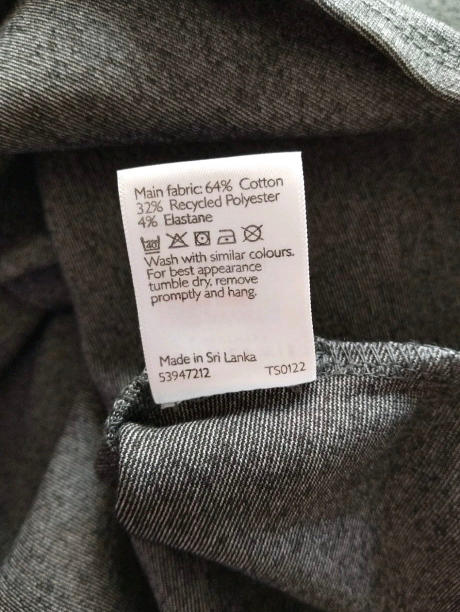 John Lewis Jersey Panel Pleated Skirt Colour Grey Size 14 Years