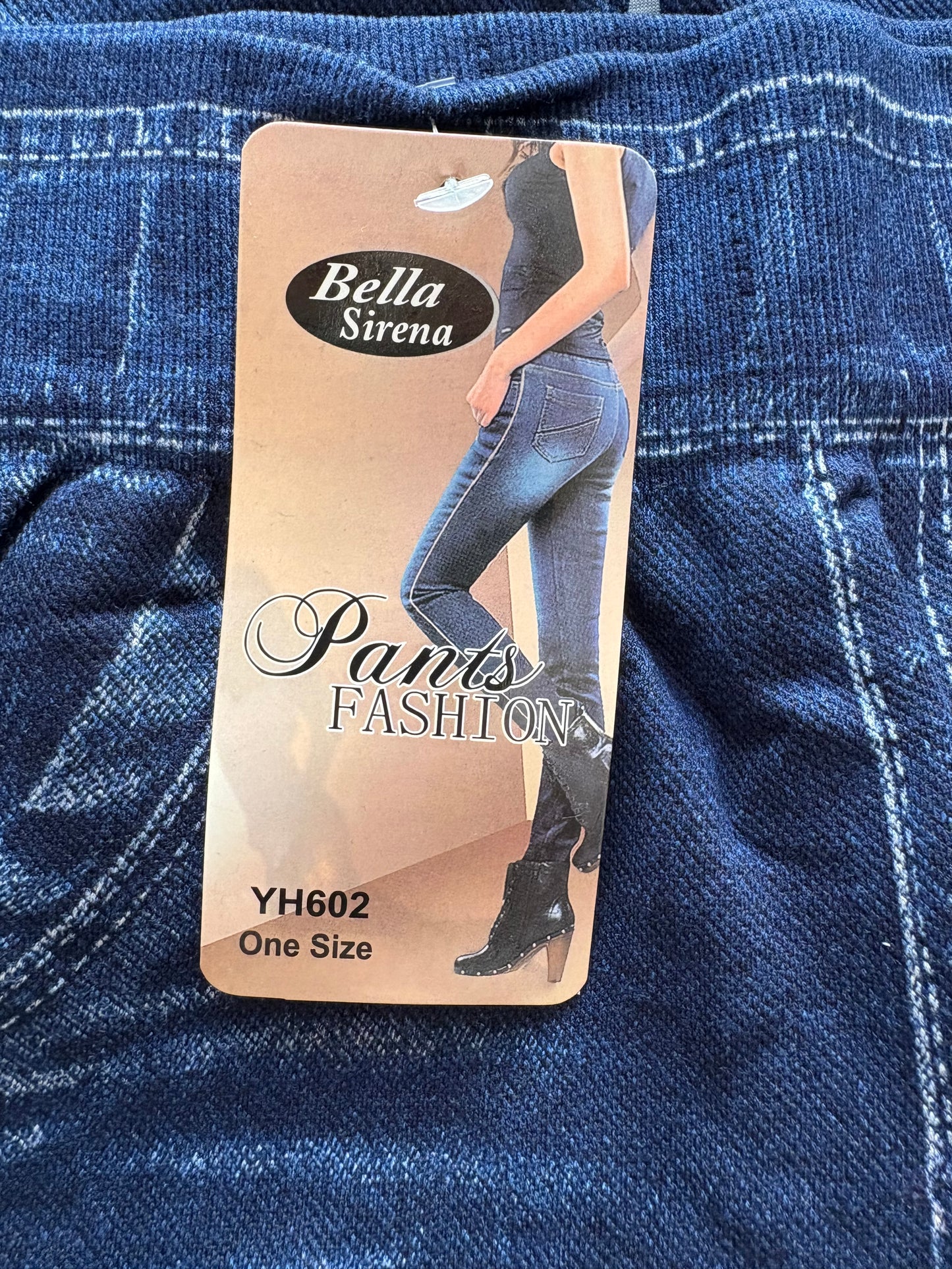 Bella Sirena Pearl Detail Leggings Colour Dark Blue One Size 8-12