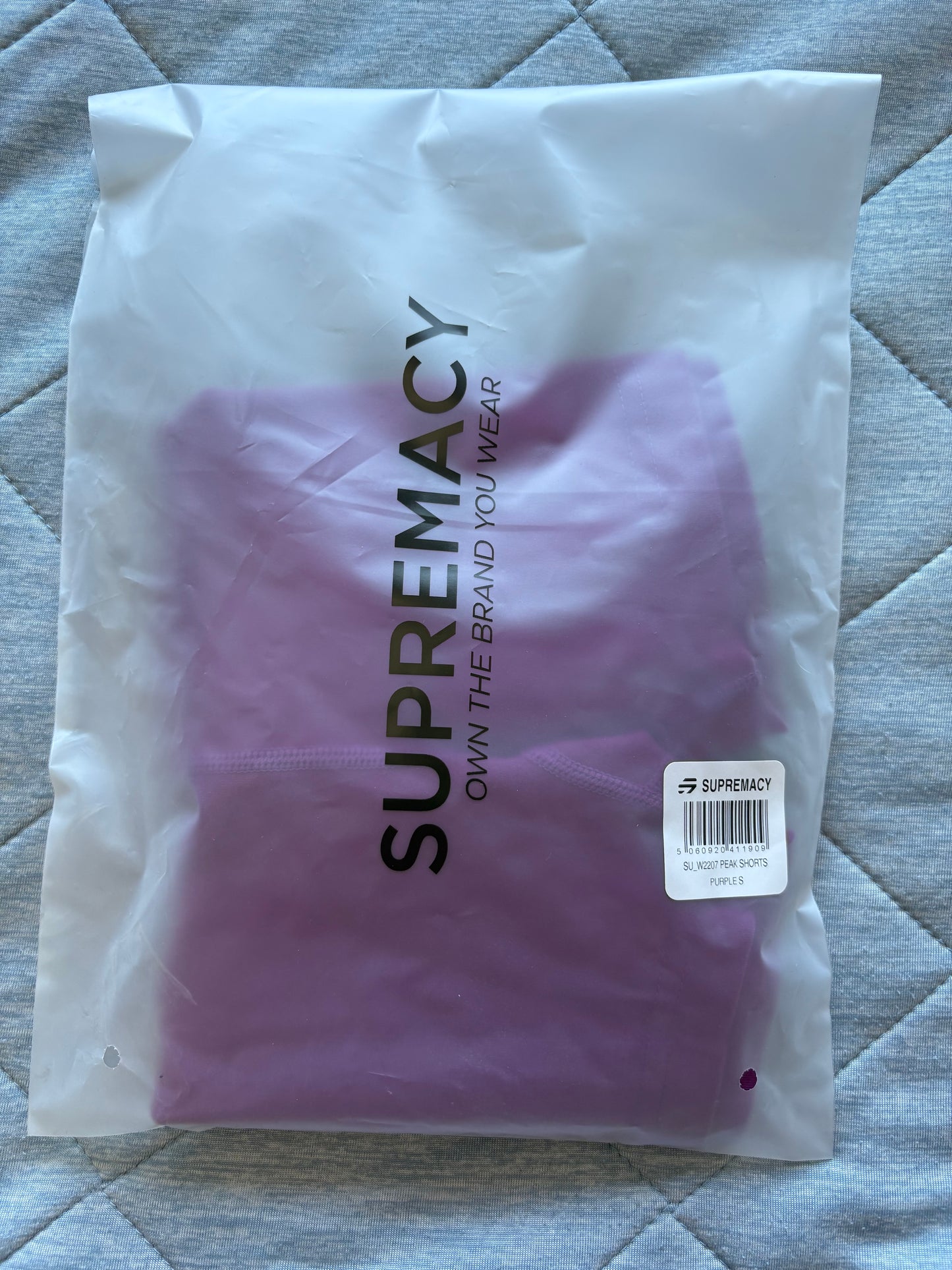 Supremacy Peak Shorts Colour Purple Size S