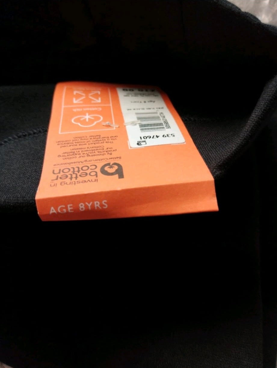 John Lewis Jersey Tube Skirt Colour Black Size 8 Years