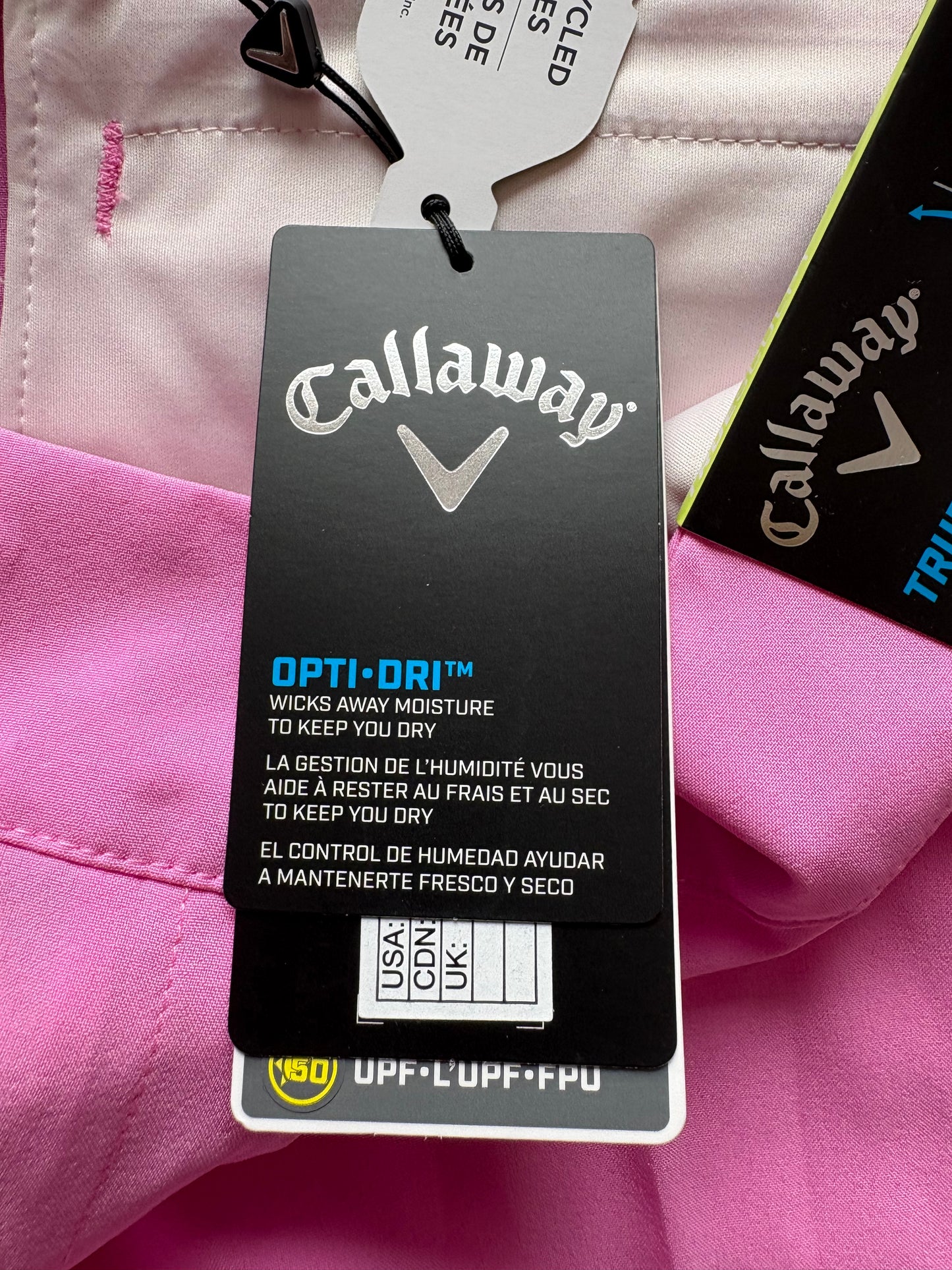 Callaway Truesculpt 4 Shorts Size 8 Colour Pink Sunset
