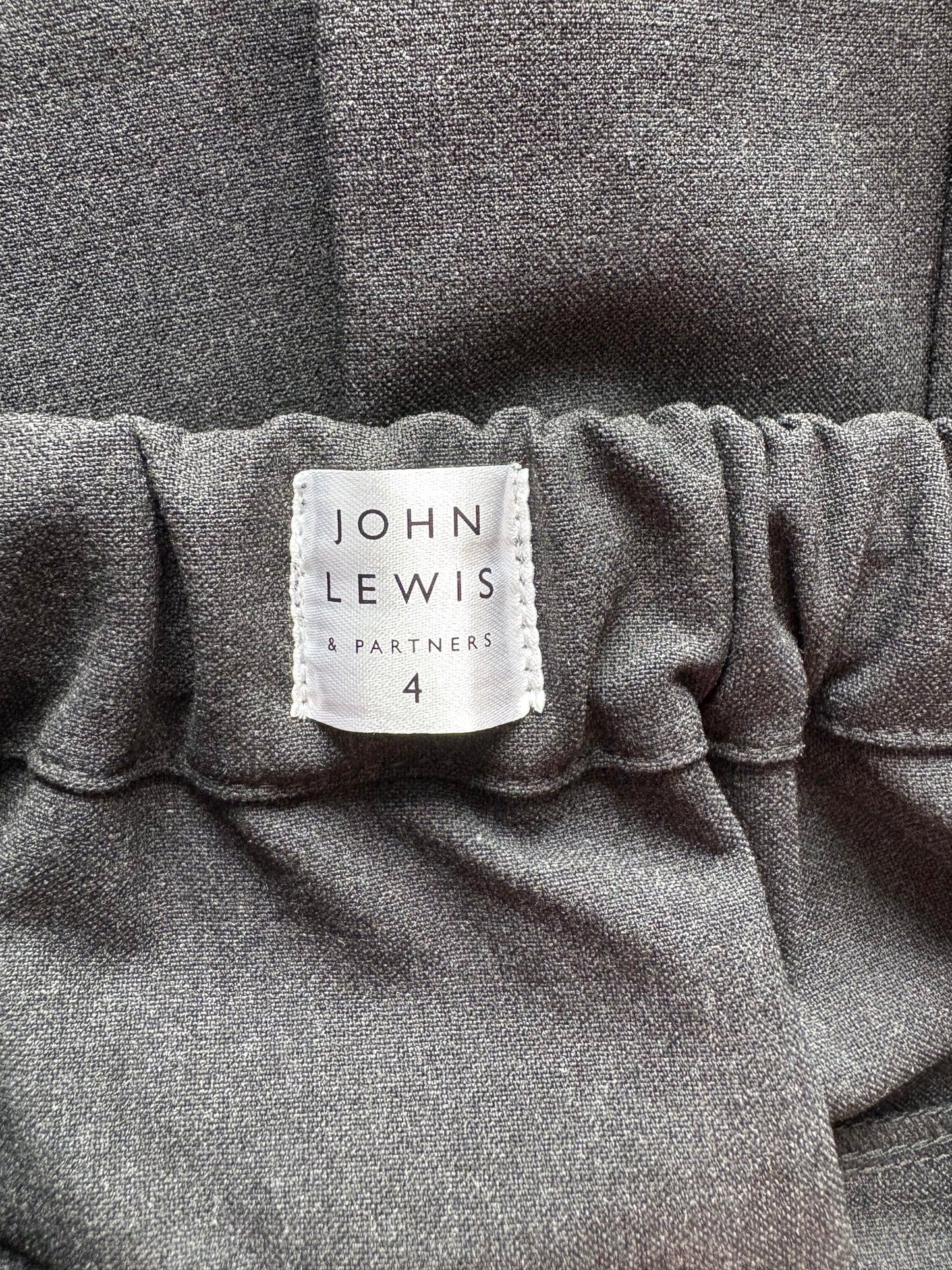 John Lewis Generous Fit Skirt Colour Grey Size 4 years