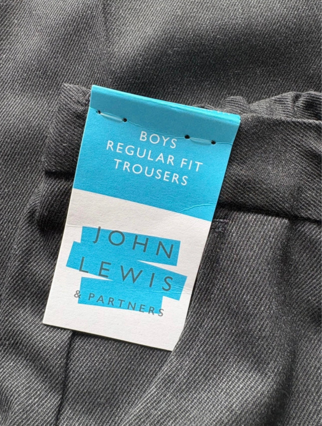 John Lewis Regular Fit Trousers Colour Grey Size 11 Years