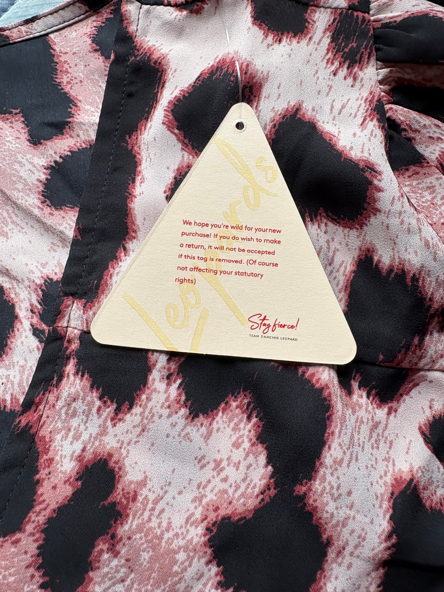 Dancing Leopard Ginger Mini Wrap Dress Colour Leopard Size 14