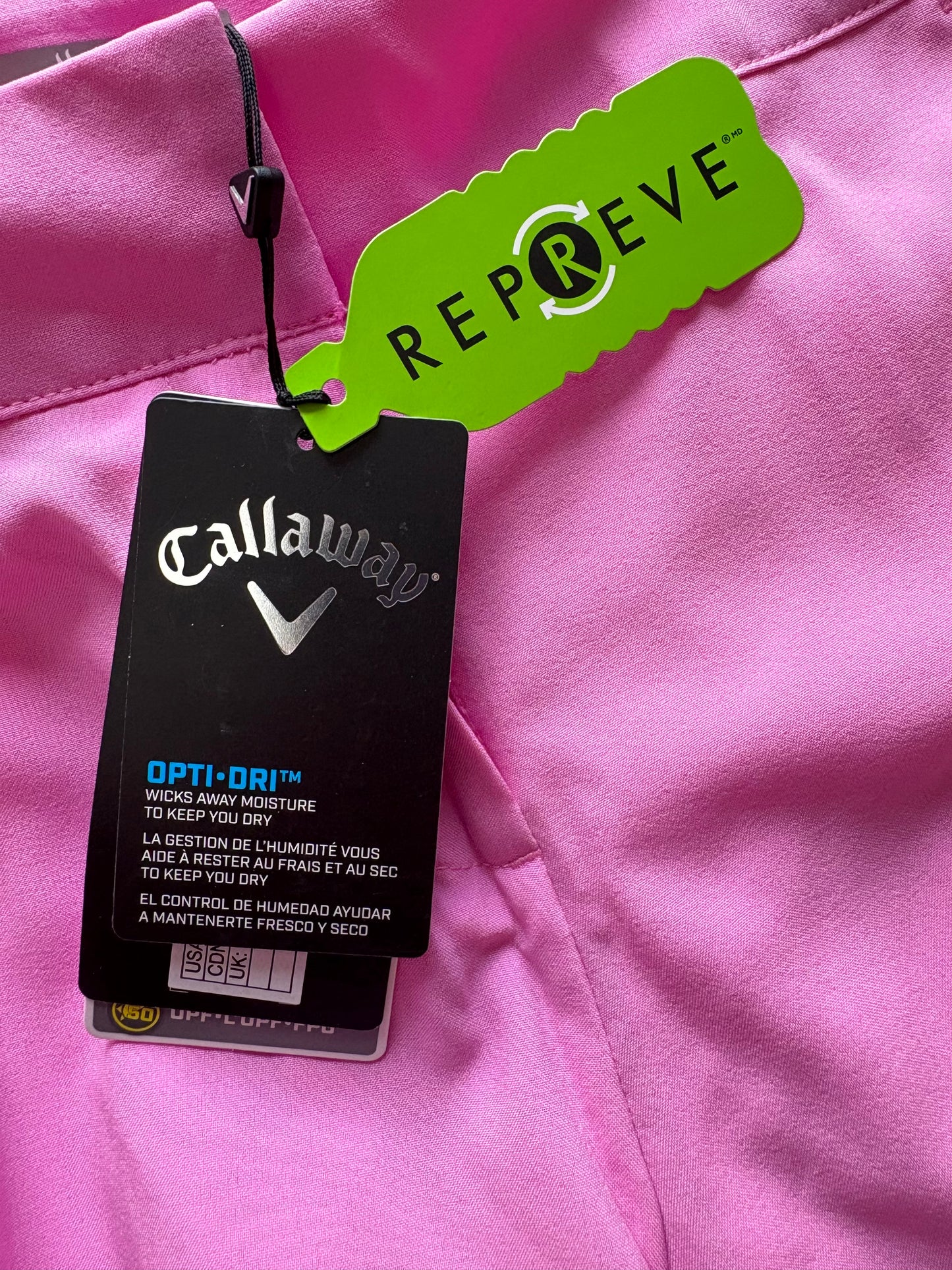 Callaway Truesculpt 4 Shorts Size 10 Colour Pink Sunset