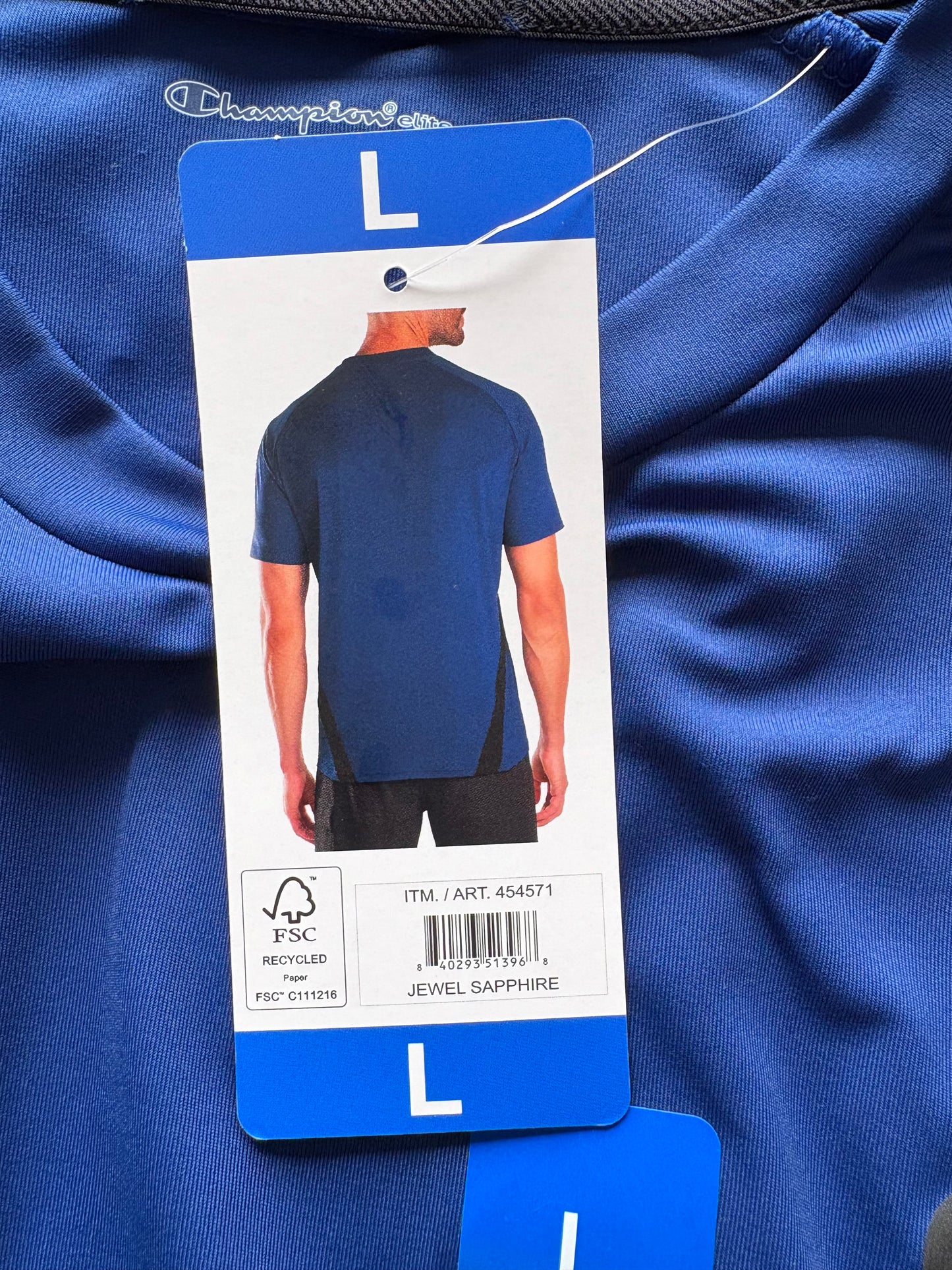 Champion Short Sleeve T-Shirt Colour Jewel Sapphire Size L