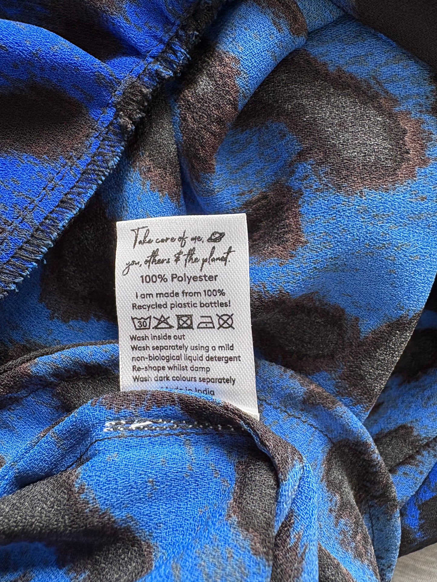Dancing Leopard Print Jumpsuit Colour Blue/Black Size 12