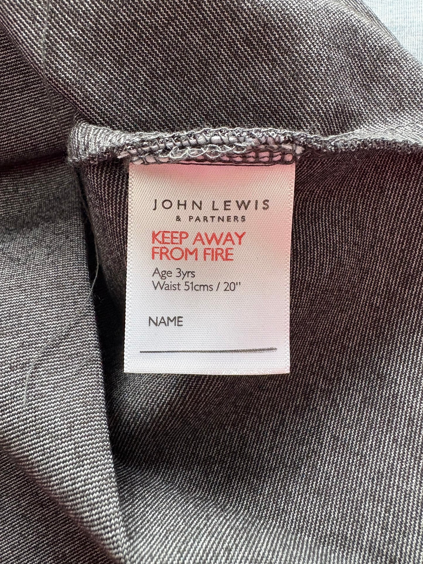 John Lewis Jersey Panel Pleated Skirt Colour Grey Size 3 Years