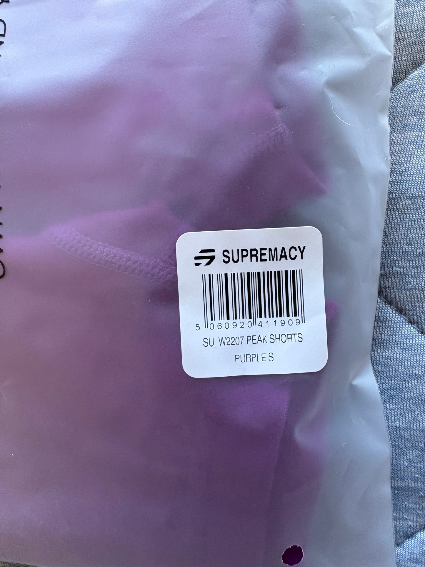 Supremacy Peak Shorts Colour Purple Size S