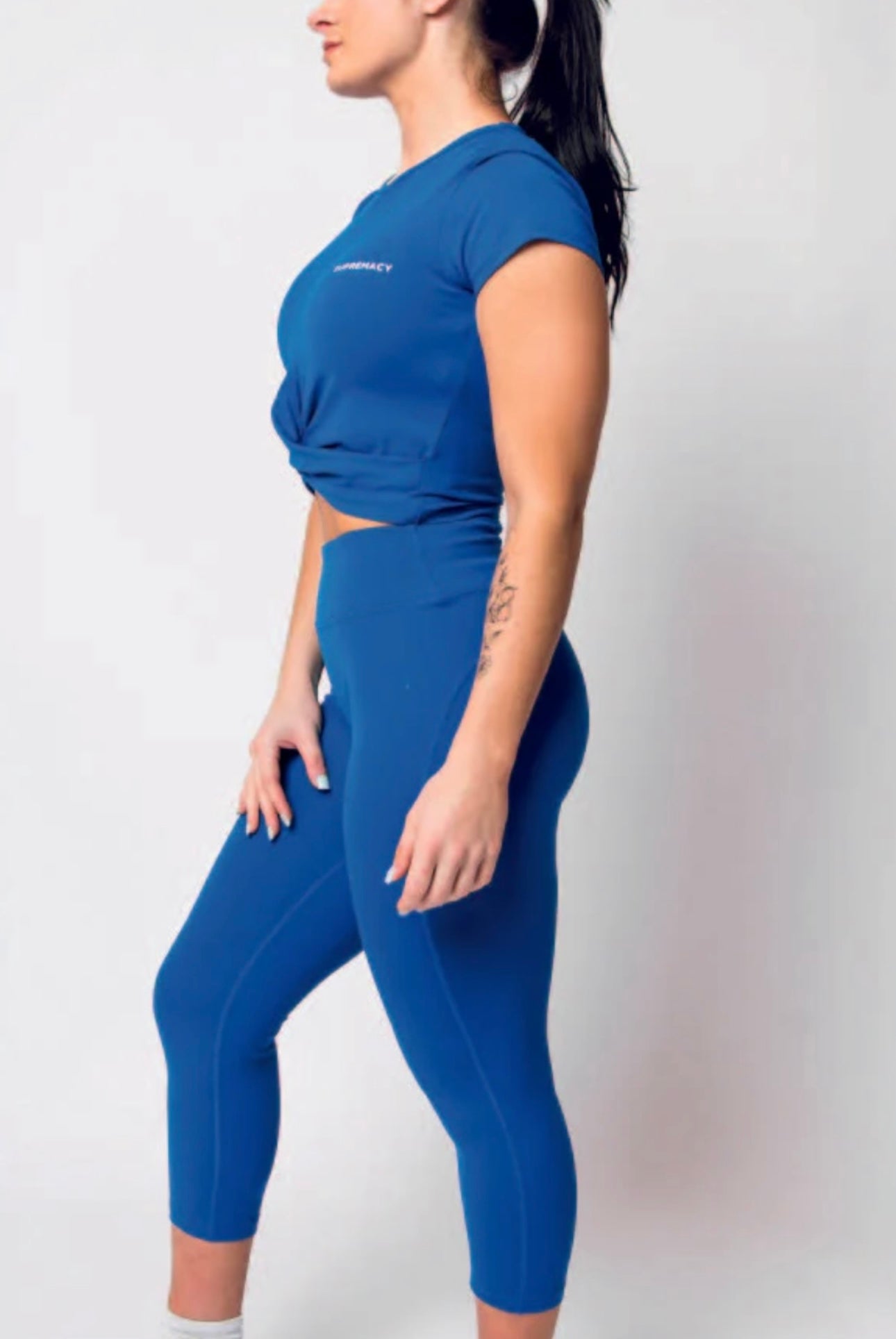 Supremacy Peak 3/4 Leggings Colour Blue Size XL